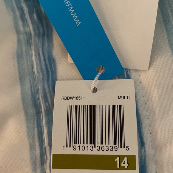 Rod Beattie Bleu Bikini underwire top size 14, Sarong Hipster Bottom size 14 NWT - Picture 3 of 5